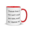 Please God, if you can't make me thin, make my friends fat. - Ceramic Mug with Color Funny quotes 7848791