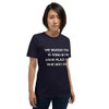 My biggest fear is being in the same place this time next year. - Unisex Short Sleeve Jersey T-Shirt Motivational quotes 7848637