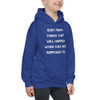 Don't rush things. They will happen when they are supposed to. - Kids Hoodie Motivational quotes 7848357