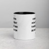 Character is how you treat those who can do nothing for you. - Ceramic Mug with Color Motivational quotes 7849126