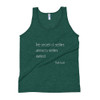 The secret of getting ahead is getting started. - Mark Twain - Unisex Soft Tri-Blend Tank Motivational quotes 7853899