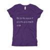 Aim for the moon. If you miss, you may hit a star. - Girl's The Princess Tee Motivational quotes 7853462