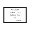 You just can't beat the person that ever gives up - Babe Ruth - Matte Paper Framed Poster Motivational quotes 7852665