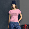 Sometimes it takes a good fall to really know where you stand. - Ladies Ringspun Fashion Fit T-Shirt Motivational quotes 7853353