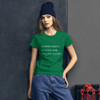 Sometimes it takes a good fall to really know where you stand. - Ladies Ringspun Fashion Fit T-Shirt Motivational quotes 7853353