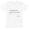 I could either watch it happen or be a part of it - Elon Musk - Unisex Short Sleeve Crew Neck Motivational quotes 7853550