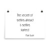 The secret of getting ahead is getting started. - Mark Twain - Paper Poster Motivational quotes 7852006