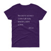 The road to success is dotted with many tempting parking spaces. - Will Rogers - Ladies Cotton Short Sleeve T-Shirt Motivational quotes 7851731
