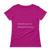 Forget the past, but remember the lesson. - Ladies Sheer Scoopneck T-Shirt Motivational quotes 7853090