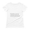 Forget the past, but remember the lesson. - Ladies Sheer Scoopneck T-Shirt Motivational quotes 7853090