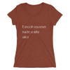 A smooth sea never made a skillful sailor. - Ladies' Triblend Short Sleeve T-Shirt Motivational quotes 7854096