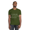 All progress takes place outside the comfort zone. - Lightweight Fashion V-Neck T-Shirt Motivational quotes 7851667