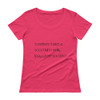 Sometimes it takes a good fall to really know where you stand. - Ladies Sheer Scoopneck T-Shirt Motivational quotes 7853061