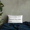 Opportunities don't happen. You create them. - Pillow Motivational quotes 7852151