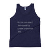 No one ever injured their eyesight by looking on the bright side. - Unisex Soft Tri-Blend Tank Motivational quotes 7853411