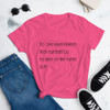 No one ever injured their eyesight by looking on the bright side. - Ladies Ringspun Fashion Fit T-Shirt Motivational quotes 7852799