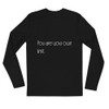 You are your own limit. - Fitted Long Sleeve Crew Motivational quotes 7852994