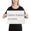 Believe. Achieve. Succeed. - Canvas Motivational quotes 7850909
