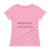 Happiness looks gorgeous on you. - Ladies Sheer Scoopneck T-Shirt Motivational quotes 7852743
