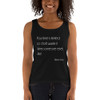 Your time is limited, so don't waste it living someone else's life! - Steve Jobs - Ladies Missy Fit Ringspun Tank Top Motivational quotes 7852472