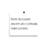 Never discourage anyone who continually makes progress. - Paper Poster Motivational quotes 7851841