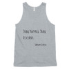 Stay hungry. Stay foolish. - Steve Jobs - Fine Jersey Tank Top Unisex Motivational quotes 7850891