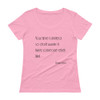 Your time is limited, so don't waste it living someone else's life! - Steve Jobs - Ladies Sheer Scoopneck T-Shirt Motivational quotes 7852677