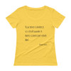 Your time is limited, so don't waste it living someone else's life! - Steve Jobs - Ladies Sheer Scoopneck T-Shirt Motivational quotes 7852677