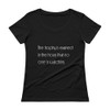 The trophy is earned in the hours that no one is watching. - Ladies Sheer Scoopneck T-Shirt Motivational quotes 7852946