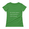 The trophy is earned in the hours that no one is watching. - Ladies Sheer Scoopneck T-Shirt Motivational quotes 7852946
