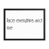 Face everything and rise - Matte Paper Framed Poster Motivational quotes 7851791