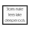 Storms make trees take deeper roots. - Matte Paper Framed Poster Motivational quotes 7852559