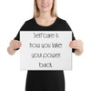 Self-care is how you take your power back. - Canvas Motivational quotes 7851788