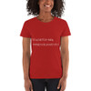 If it would be easy, everybody would do it. - Ladies Cotton Short Sleeve T-Shirt Motivational quotes 7851819