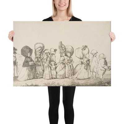 A Trip to Scarborough - James Bretherton - March 3, 1783 - Canvas Museum quality 7704926