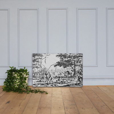 Les Miseres Et Les Mal-Heurs De La Guerre...Israel - Jacques Callot - 1633 - Canvas Museum quality 7738486