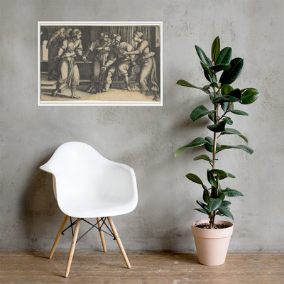 Tobias and the Archangel Raphael, from The Story of Tobias - Georg Pencz - 1543 - Photo Paper Framed Poster Museum quality 7743951