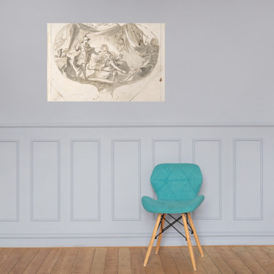 Alexander the Great and King Poros - Martin Altomonte - n.d. - Photo Paper Poster Museum quality 7747551