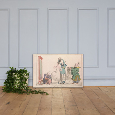 Le Bon Genre: Observations sur les modes et les usages de Paris - La Messangère - 1827 - Canvas Museum quality 7741007