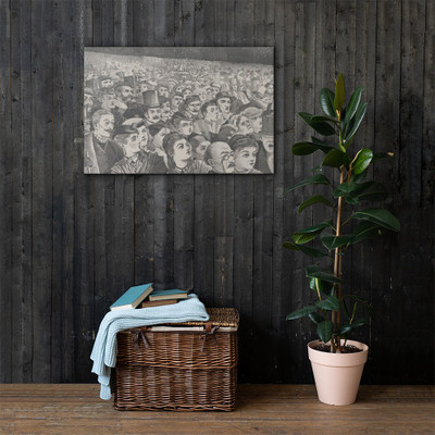 Fire-Works on the Night of the Fourth of July (Harper's Weekly, Vol. XII) - Winslow Homer - July 11, 1868 - Canvas Museum quality 7743332