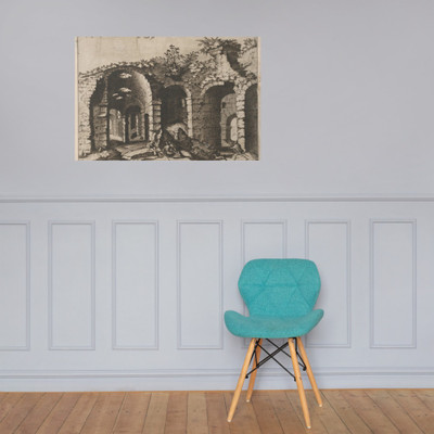 Ruins with Arched Vaults, from the series Roman Ruins and Buildings - Johannes van Doetecum I - 1562 - Paper Poster Museum quality 7739046