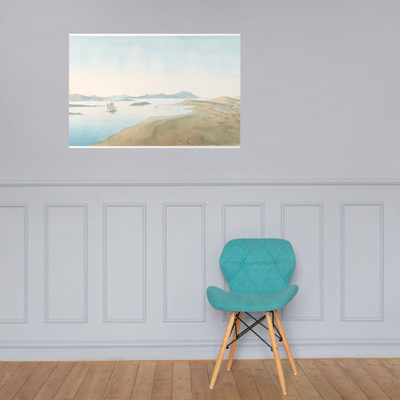 Panorama View on the Islands of Delos - Johann Michael Wittmer II - early 19th–late 19th century - Paper Poster Museum quality 7739145