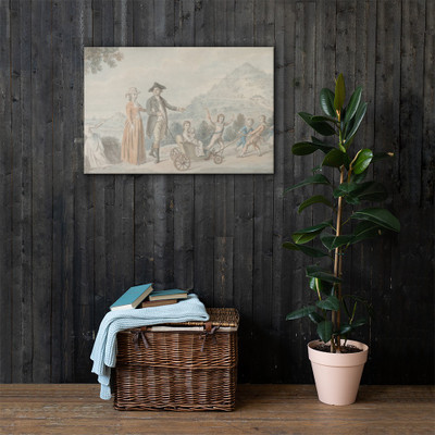 The Family of Sir James Hunter Blair, 1st Baronet (1741–1787) - David Allan - ca. 1785 - Canvas Museum quality 7724587