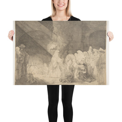 The Presentation in the Temple: Oblong Plate - Rembrandt (Rembrandt van Rijn) - Photo Paper Poster Museum quality 7738231