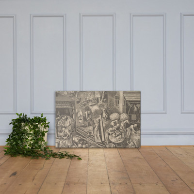 Prudence (Prudentia) from The Virtues - Philips Galle - ca. 1559–60 - Canvas Museum quality 7723877