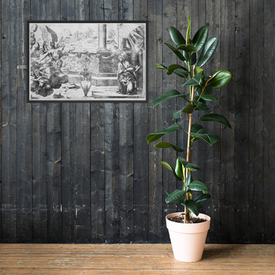 The Annunciation - Jean Cousin the Elder - ca. 1544 - Matte Paper Framed Poster Museum quality 7747068