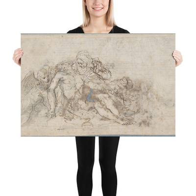 Pietà - Anonymous, Italian, Bolognese, 17th century - 17th century - Paper Poster Museum quality 7746159