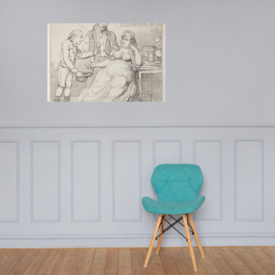 Melpomene in the Dumps, or Child's Play Defended by Theatrical Monarchs - Thomas Rowlandson - December 14, 1804 - Photo Paper Poster Museum quality 7704343