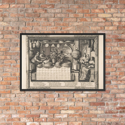 The Confectioner - Abraham Bosse - 1632–35 - Matte Paper Framed Poster Museum quality 7741955