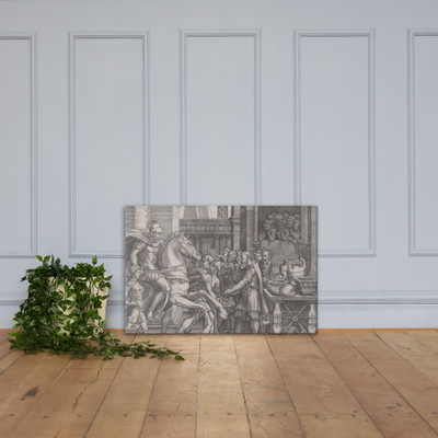 Camillus - Agostino Veneziano (Agostino dei Musi) - dated 1531 - Canvas Museum quality 7745102